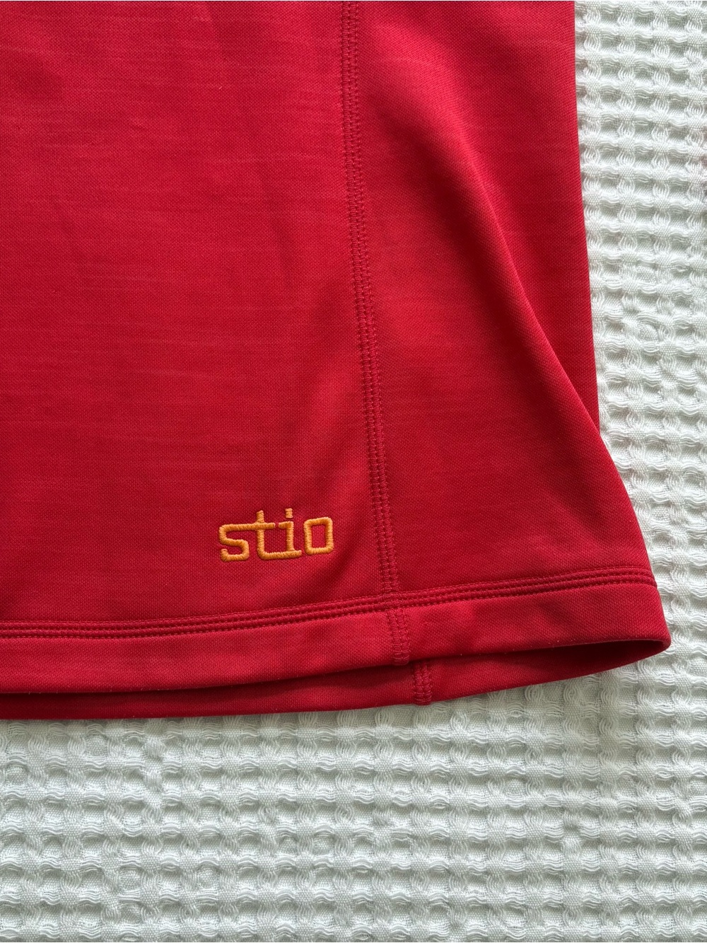 Stio Gannett Peak Half-Zip Fleece Pullover Crimson Red Hiking Camping Outdoor M - Picture 2 of 11